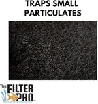 Carbon Fine Filter Media, 3/8" Thick, 12" x 120" Roll, Perfect for Aquariums, Ponds or Water Gardens, Made in USA