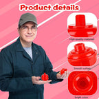 12 Pcs Disposable Mini Air Water Filters Red Air Line Filter Paint Gun Filter Removes Moisture Separator Standard 1/4 Inch Threads for Most Spray Guns and Air Tools