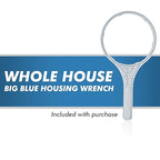 APEC Water Systems CB1-CAB10-BB Whole House Carbon Water Filter with 10" Home Filtration System, White