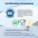 GOLDEN ICEPURE RWF0600A Refrigerator Water Filter Replacement for HDX FMG-1, MWFP, MWFA, PL-100, WFC1201, RWF0600A, PC75009, RWF1060, 197D6321P006, GSE25GSHECSS, Kenmore 469991 Refrigerator Cartridge