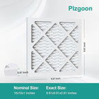 Air Filters 10x10x1 MERV 8 MPR 600 4 Pack Pleated Home HVAC AC Furnace Filters Air Conditioner Filters for Home Office (Exact Dimensions: 9.81"L x 9.81"W x 0.81"Th)