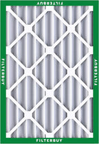Filterbuy 16x20x4 Air Filter MERV 8 Essential Dust & Allergy Defense (5-Pack), Electrostatic Pleated HVAC AC Furnace Filters Replacement, Made in USA (Actual Size: 15.50 x 19.50 x 3.63)