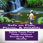 PONDSCAPE Pond Flocculant – Clears Cloudy & Murky Pond Water – Fast-Acting Water Clarifier for Ponds, Water Gardens & Fountains – Safe, Biodegradable Formula