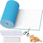 Air Vent Filter Kit - 16" x 90" Cut to Fit Air Filter Materials MERV 8 Electrostatic Media Roll for Home Floor, Ceiling, AC, HVAC, RVC Furnace Vents, With 48PCs Adhesive Hook Tape