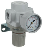 PneumaticPlus SAR400-N04BG Compressed Air Pressure Regulator 1/2" NPT - Bracket, Gauge