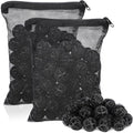 Segarty Aquarium Bio Balls, 1 inch Koi Pond Filter Media Bio Ball with Sponge for Aquarium Filter Canister Filter Biological Filtration for Freshwater Marine Fish Tank Sump (100 PCS with Mesh Bag)