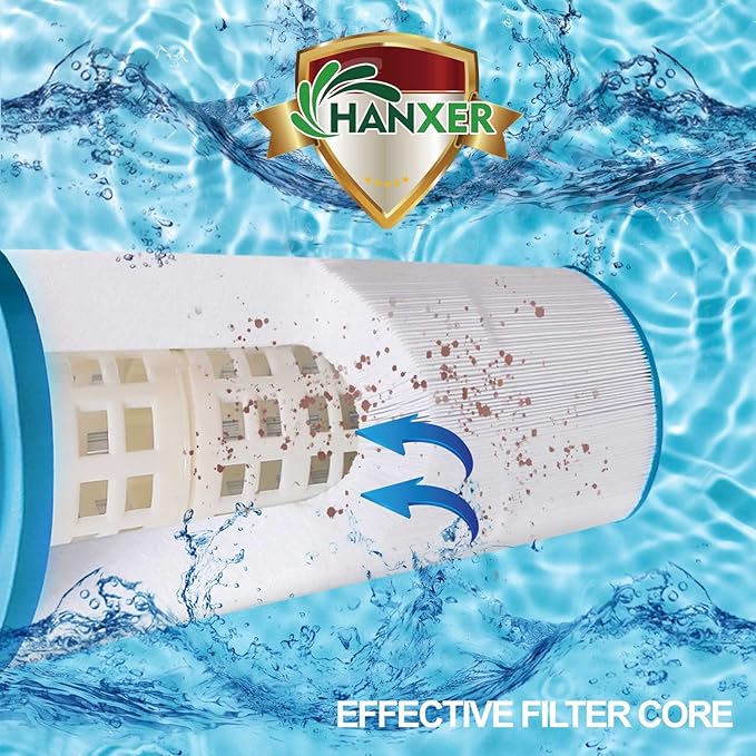 HANXER® C-8325 Spa Filter Cartridge Replacement for Sundance Spa Filter 6540-490, Filbur FC-2790, PSD125U, 817 0050, 03FIL1400, 81254, 125 Sq.Ft. Spa Hot Tub Filter, 1 Pack