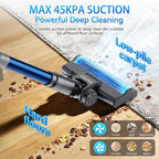 BlueEpic Cordless Vacuum Cleaner, Rechargeable with 2200mAh Detachable Battery, Powerful Stick Vacuum with 2 Adjustable Modes, Lightweight Handheld Vacuum for Pet Hair/Carpet/Floor