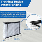 210 Replacement Filter Compatible with AprilAire Whole House Air Purifier 1210, 1620, 2210, 2216, 3210, 4200 Furnace Air Purifier, MERV 11 Filters, Size: 20x25x4, 2 Pack