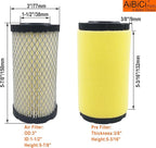 793569 Air Filter Compatible Briggs and Stratton 793685 Craftsman John-Dere GY21055 MIU11511 for B&S 18.5hp 19.5hp 20hp 21hp Enginee 42" 46" Husqvarna LA125 D120 Lawn Mower Tractor Pack of 2