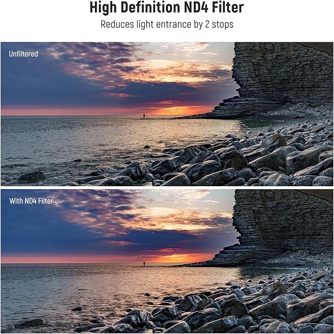 NEEWER 62mm UV/CPL/ND Lens Filter Kit with Hard Shell Storage Case, Multicoated Optical Glass & Aluminum Alloy Frame, UV + Circular Polarizer (CPL) + Neutral Density (ND4) Filter for Camera Lens