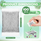 Lounsweer 100 Pcs Activated Charcoal Water Filter Coconut Shell Distiller Filters Activated Charcoal Sachets for Most Replacement Countertop Water Distillers