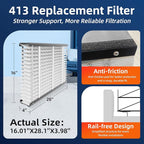3 Pack 413 Replacement Air Filter, MERV 13,Actual Size: 16"x28"x4", Nominal Size: 16x25x4, HVAC Furnace Filter, Compatible with AprilAire Models 4400, 3413, 2416, 2413, 1610, 1413