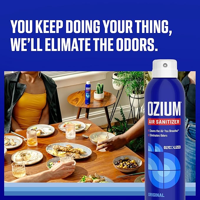 Ozium® 8 Oz. Air Sanitizer & Odor Eliminator for Homes, Cars, Offices and More, Original Scent - 3 Pack