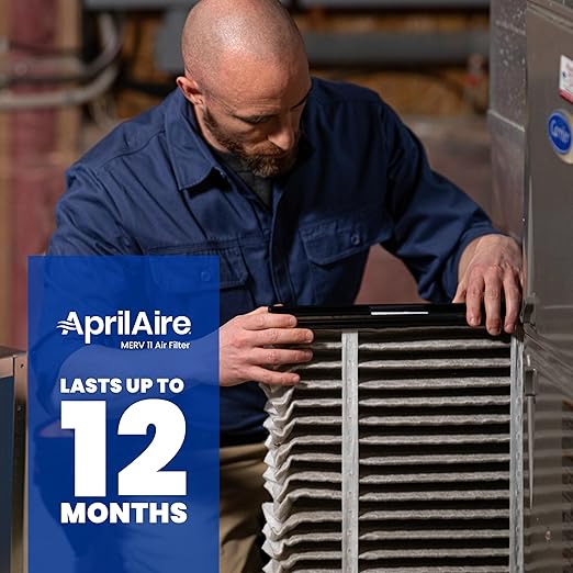 AprilAire 410 Replacement Filter for AprilAire Whole House Air Purifiers - MERV 11, Clean Air & Dust, 16x25x4 Air Filter (Pack of 1)