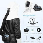 SHINE Air Purifying Respirator,Approved 3 Levels Airflow Control, High-efficiency Li-ion Battery PAPR Kit (P-SH200)