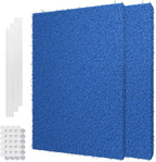 Reusable Air Filter 20x30x0.5,2 Packs Cut to Fit Furnace Filters,MERV 6 Electrostatic Washable Air Filter for HVAC,Mobile,Replacement Air Conditioner Filters,24 PCs Hooks