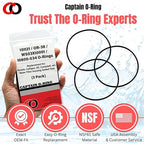 Captain O-Ring - Replacement 151121 / OR-38 / WS03X10001 / 10800-034 O-Rings for Pentek, Culligan, GE, Campbell, etc Water Filter Housing Gasket Seal (3 Pack)