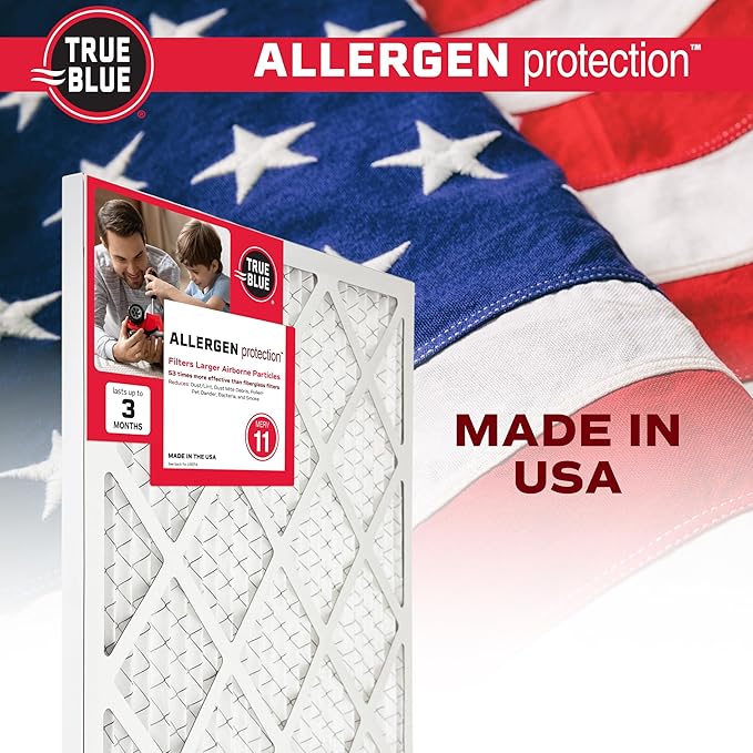 True Blue Allergen 12x24x1 Air Filter , MERV 11, 4 Count (Pack of 1)