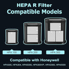 HPA300 HEPA Filter Replacement for Honeywell HPA300 Series Air Purifiers HPA300, HPA300VP, HPA304 HPA3300, Replace HRF-R3 (6 Ture HEPA R Replacement Filters + 8 Activated Carbon Pre-Filter) by Funmit