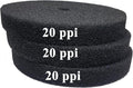 Aquarium Pond 5 Gallon Bucket DIY Bio Sponge Filter Media Pad Rounded 11x11 (20ppi 3 Pack)