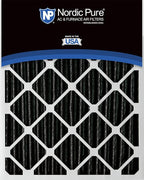 Nordic Pure 16x20x2 (Actual Size: 15 1/2 x 19 1/2 x 1 3/4) Furnace Air Filters MERV 12 Pleated Plus Carbon 12 Pack