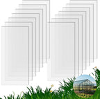 14 Pack Polycarbonate Greenhouse Panels, 4' x 2' x 0.24" Twin-Wall Polycarbonate Sheets for All Weather Green house Covering, Clear Greenhouse Panels, Excellent Light Transmission & Weather Resistance