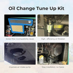Tune Up Kit for Onan RV QG 5500 7000 Generator Marquis Gold Platinum EF/HGJAA/HGJAB/HGJA, with 149-2341 Fuel Filter, 140-3116 Air Filter, 122-0836 Oil Filter & Wrench, 167-1638 Spark Plug & Gap Tool