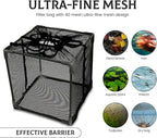 Pond Pump Filter Bag Solid Pump Mesh Box Adjustable Pond Filter Box Protective Pump Barrier Bag Thickened Pump Mesh Bag Anti Clogging Filter Bag with Drawstring for Outdoor