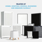 Smart Air (aka Smart Health) Blast Mini True H13 HEPA Replacement Filter – 99.97% Particle Filtration, Original Genuine Filter for Smart Air Blast Mini Air Purifier