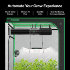 VIVOSUN Smart Air Filtration G8 Kit 8", AeroZesh G8 Inline Duct Fan with E12 Speed Controller, Carbon Filter & 25' Ducting, Cooling & Ventilation System for Grow Tents, Indoor Gardening, Hydroponics