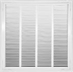 Venti Air 24" X 24" Steel Return Air Filter Grille - Removable Face/Door for 1 inch Filters - HVAC Duct Cover Grill (2-3 Business Day Delivery) [Outer Dimension: 26.5"W X 26.5" H]