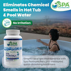 Spa Platinum Pro Hot Tub Water Clarifier, Spa Water Clarifier for Hot Tub For Crystal Clear Water, Fast Acting All Natural Compounds Hot Tub Clarifier to Keep Spa Clear & Balanced for 1 Month 8 Oz