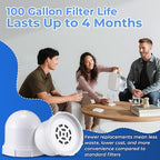 2 Pack Upgraded Water Pitcher Replacement Filter Compatible with Clearly Filtered No. 1 Filtered Water Pitcher, 100 Gallon Long Life, Removes Fluoride Chlorine Lead and Odors