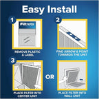 Filtrete 16x25x4 AC Furnace Air Filter, MPR 700, MERV 8, Fits Lennox & Honeywell Device, Capture Dust, Pollen & Pet Dander, Electrostatic Air Cleaning Filter, 2-Pack (actual size 15.88x24.56x4.31 in)