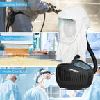 SHINE Air Purifying Respirator,Approved 3 Levels Airflow Control, High-efficiency Li-ion Battery PAPR Kit (P-SH200)