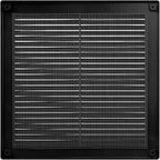 Vent Systems 10'' x 10'' Inch Black Soffit Vent Cover - Pack of 100 - Flat Square Air Vent Louver - Grille Cover - Built-in Insect Screen - HVAC Vents for Bathroom, Home Office, Kitchen 10x10 Inch