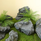 Outdoor Fake Rock Cover Realistic Lightweight Fiberglass Artificial Landscape Boulder Enclosure Protection Dome for Well Pump Septic Tank Electrical Boxes R (N)
