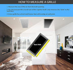 12" X 20" Steel Return Air Filter Grille for 1" Filter - Easy Plastic Tabs for Removable Face/Door - HVAC Duct Cover - Flat Stamped Face -White [Outer Dimensions: 13.75w X 21.75h]