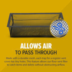 Screen for Home Air Vent Filters 4"x10", 2-Pack