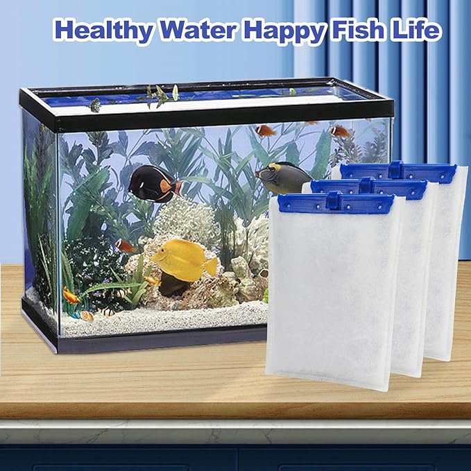 16-Pack Large Replacement Filter Cartridges Compatible with Tetra Whisper Bio-Bag Filters Large Aaquarium Filter Cartridges for Whisper 20i/40i /IQ20/30/45/60 PF20/30/40/60 Power Filters