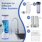 10" x 2.5" Pleated Sediment Water Filter Cartridge Replacement Any 10 inch RO Unit, Compatible with R50, Dupont WFPFC3002, Whirlpool WHKF-WHPL, GE FXWPC, Hydronix SPC-25-1050, Watts FM-50-975 4PACK