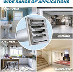(6 Inch) Wall Vent Cover with Metal Mesh Screen,Exterior Hood Vent for House,Extended air Pipe.