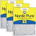 Nordic Pure 16x20x2 (Actual Size: 15 1/2 x 19 1/2 x 1 3/4) Pleated MERV 10 Air Filters 3 Pack