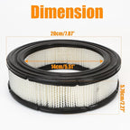 2Pcs 692519 Round Air Filter Cartridge with Pre Filter 692520 Replacement for BRIGGS and STRATTON 806232 541477 542477 543477 356447 380442 380447 Lawn Mower V-twin Engines