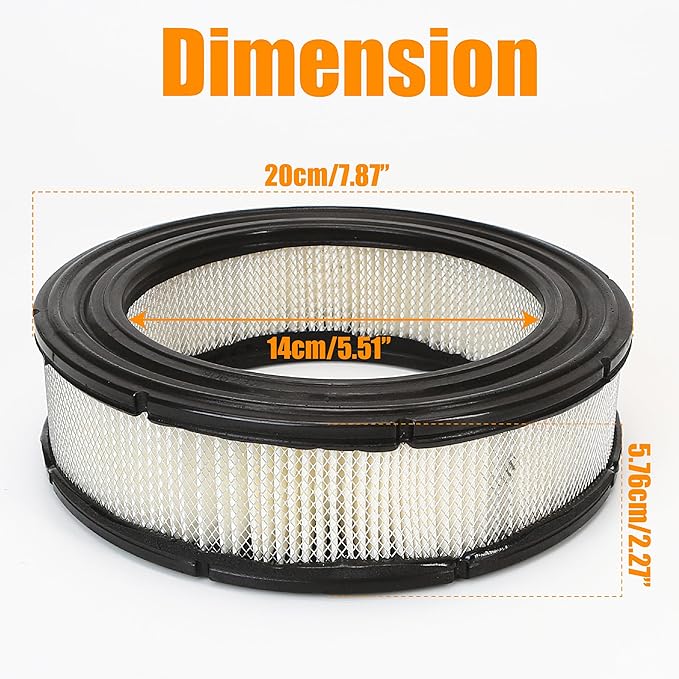 2Pcs 692519 Round Air Filter Cartridge with Pre Filter 692520 Replacement for BRIGGS and STRATTON 806232 541477 542477 543477 356447 380442 380447 Lawn Mower V-twin Engines