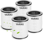 4 Pack YARIKI P60 Air Purifier Replacement Filters,Compatible with TPLMB/YARIKI P60 and Vhoiu KJ50 Air Purifier,3-in-1 Filtration System,P60-RF
