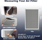 25x16x1 Reusable Air Filter, Electrostatic, Washable Lasts a Lifetime, Breathe Fresher Air in Home and Office HVAC AC Furnace Systems, Merv 8 (Actual Size: 15.5x24.65x1 Inch)