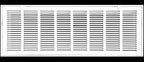HVAC Premium 32" X 10" Steel Return Air Filter Grille for 1" Filter - Fixed Hinged - HVAC DUCT COVER - Flat Stamped Face - White [Outer Dimensions: 34 5/8"w X 12 5/8"h]