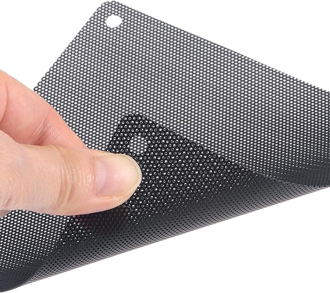uxcell PC Dust Fan Screen with Screws for Cooling Dustproof Case Cover PVC 50mm 5pcs
